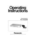PANASONIC WJSQ208 Owners Manual PANASONIC WJSQ208 Owners Manual