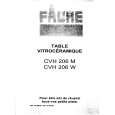 FAURE CVH206M Owners Manual FAURE CVH206M Owners Manual