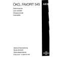 AEG FAV545WBF Owners Manual AEG FAV545WBF Owners Manual