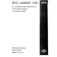 AEG LAV1135IW Owners Manual AEG LAV1135IW Owners Manual