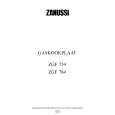 ZANUSSI ZGF754IN Owners Manual ZANUSSI ZGF754IN Owners Manual