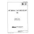 NIKON AF NIKKOR 14 2.8D ED RF Parts Catalog NIKON AF NIKKOR 14 2.8D ED RF Parts Catalog