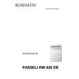 ROSENLEW PASSELI RW620 Manual de Usuario ROSENLEW PASSELI RW620 Manual de Usuario