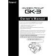 ROLAND GK-3 Owners Manual ROLAND GK-3 Owners Manual