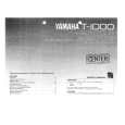 YAMAHA T-1000 Owners Manual YAMAHA T-1000 Owners Manual