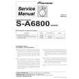 PIONEER S-A6800/XJI/EW Service Manual PIONEER S-A6800/XJI/EW Service Manual