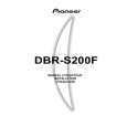 PIONEER DBR-S200F Owners Manual PIONEER DBR-S200F Owners Manual