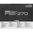 YAMAHA PSS-270 Owners Manual YAMAHA PSS-270 Owners Manual