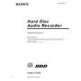 SONY HAR-D1000 Owners Manual SONY HAR-D1000 Owners Manual