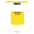 ZANUSSI ZDT6764 Owners Manual ZANUSSI ZDT6764 Owners Manual