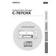 ONKYO C707CHX Owners Manual ONKYO C707CHX Owners Manual