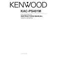 KENWOOD KAC-PS401M Owners Manual KENWOOD KAC-PS401M Owners Manual