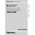 PIONEER DEH-P360/XM/UC Owners Manual PIONEER DEH-P360/XM/UC Owners Manual