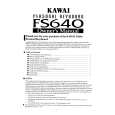KAWAI FS640 Owners Manual KAWAI FS640 Owners Manual