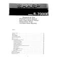 SHARP R7000E Owners Manual SHARP R7000E Owners Manual