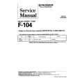 PIONEER F-104 Service Manual PIONEER F-104 Service Manual