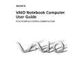 SONY PCG-F250 User Guide SONY PCG-F250 User Guide