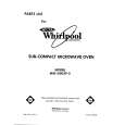 WHIRLPOOL MW1000XP0 Parts Catalog WHIRLPOOL MW1000XP0 Parts Catalog