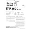 PIONEER S-A3800/XJI/UC Service Manual PIONEER S-A3800/XJI/UC Service Manual