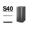 SAMSON S40 Owners Manual SAMSON S40 Owners Manual