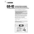 BOSS GS-10 Owners Manual BOSS GS-10 Owners Manual