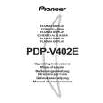 PIONEER PDPV402 Owners Manual PIONEER PDPV402 Owners Manual