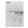 ROLAND CP-40 Owners Manual ROLAND CP-40 Owners Manual