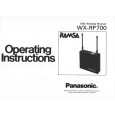 PANASONIC WXRP700 Owners Manual PANASONIC WXRP700 Owners Manual