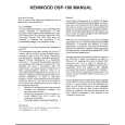 KENWOOD DSP-100 Owners Manual KENWOOD DSP-100 Owners Manual