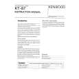 KENWOOD KT-87 Owners Manual KENWOOD KT-87 Owners Manual