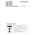KENWOOD RC-206 Owners Manual KENWOOD RC-206 Owners Manual