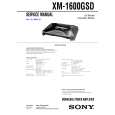 SONY XM1600GSD Service Manual SONY XM1600GSD Service Manual