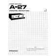 PIONEER A-27 Owners Manual PIONEER A-27 Owners Manual