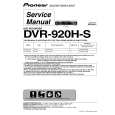 PIONEER DVR-920H-S/WVXU Service Manual PIONEER DVR-920H-S/WVXU Service Manual