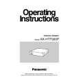 PANASONIC AKHTF900 Owners Manual PANASONIC AKHTF900 Owners Manual