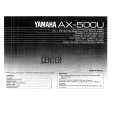 YAMAHA AX-500 Owners Manual YAMAHA AX-500 Owners Manual