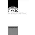 ONKYO T4430 Owners Manual ONKYO T4430 Owners Manual