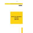 ZANUSSI ZBD903B Owners Manual ZANUSSI ZBD903B Owners Manual