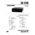 SONY XR5508 Service Manual SONY XR5508 Service Manual