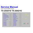 PANASONIC TX25AD1E Service Manual PANASONIC TX25AD1E Service Manual