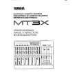 YAMAHA MT3X Owners Manual YAMAHA MT3X Owners Manual