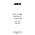 ZANUSSI ZGL65ITX Owners Manual ZANUSSI ZGL65ITX Owners Manual