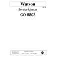 WATSON CO6803 Service Manual WATSON CO6803 Service Manual