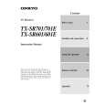 ONKYO RXSR701E Owners Manual ONKYO RXSR701E Owners Manual