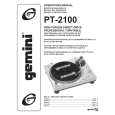 GEMINI PT-2100 Owners Manual GEMINI PT-2100 Owners Manual