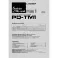 PIONEER PD-TM1 Service Manual PIONEER PD-TM1 Service Manual