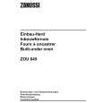 ZANUSSI ZOU645N Owners Manual ZANUSSI ZOU645N Owners Manual