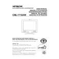 HITACHI CML171SXW Owners Manual HITACHI CML171SXW Owners Manual