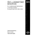 AEG LAV9451SENS. Owners Manual AEG LAV9451SENS. Owners Manual