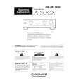 PIONEER A300X Owners Manual PIONEER A300X Owners Manual